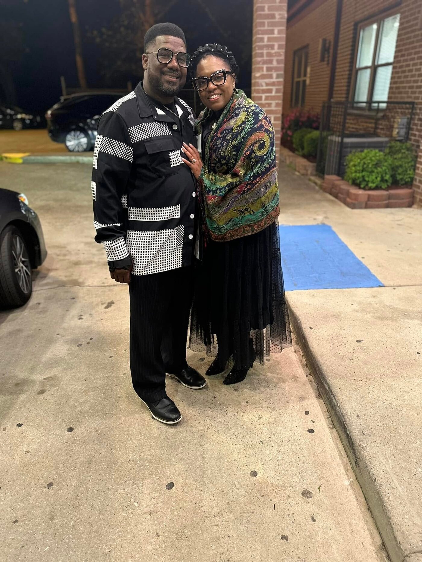 Bishop G. F. Austin III and his wife Stacy on an evening out